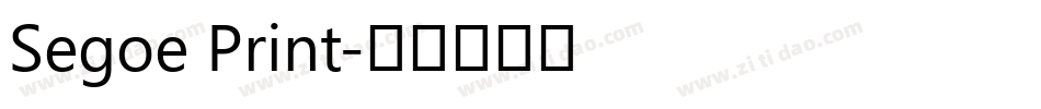 Segoe Print字体转换
